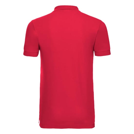 Russell Mens Stretch Short Sleeve Polo Shirt (Classic Red) - Image 2