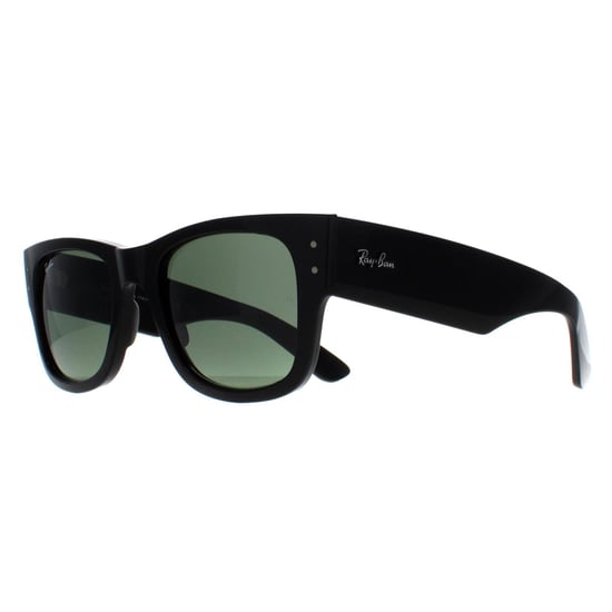 Ray-Ban Cuadradas Unisex Negro Pulido Verde RB0840S Mega Wayfarer - Image 2