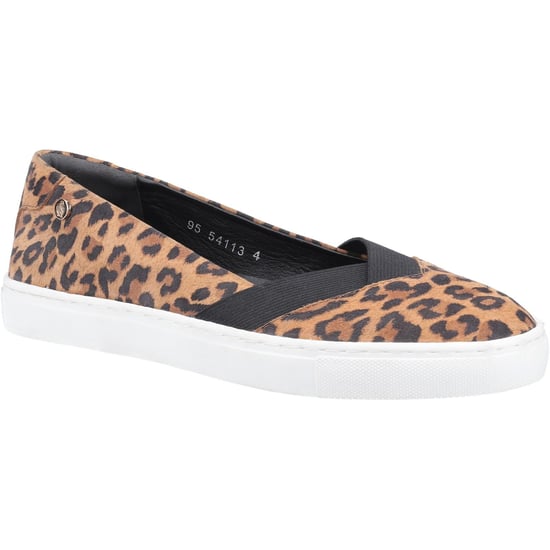 Hush Puppies Womens/Ladies Tiffany Leopard Print Suede Shoes (Brown) - Image 1