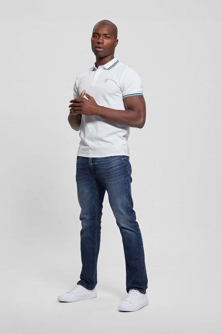 Polo Piqué Deportivo Blanco - Image 1