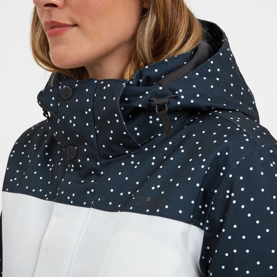 Cinder Womens Ski Jacket Dark Indigo Confetti Print/Dark Indigo
