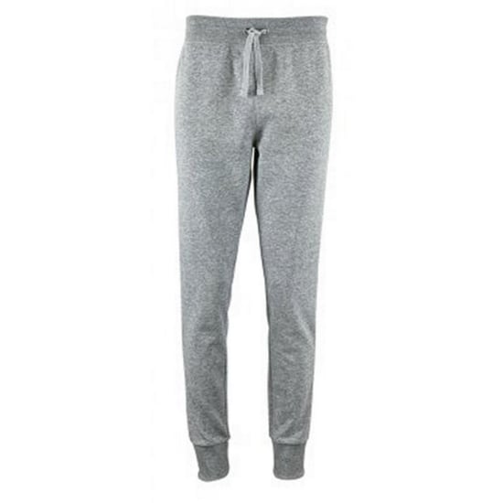 SOLS Womens/Ladies Jake Slim Fit Jogging Bottoms (Grey Marl) - Image 1