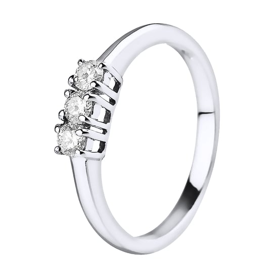 DIADEMA - Ring - Trilogy Diamond - White Gold