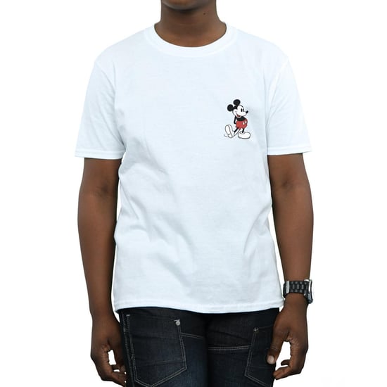 Disney Boys Mickey Mouse Kickin Retro Chest T-Shirt (White) - Image 3