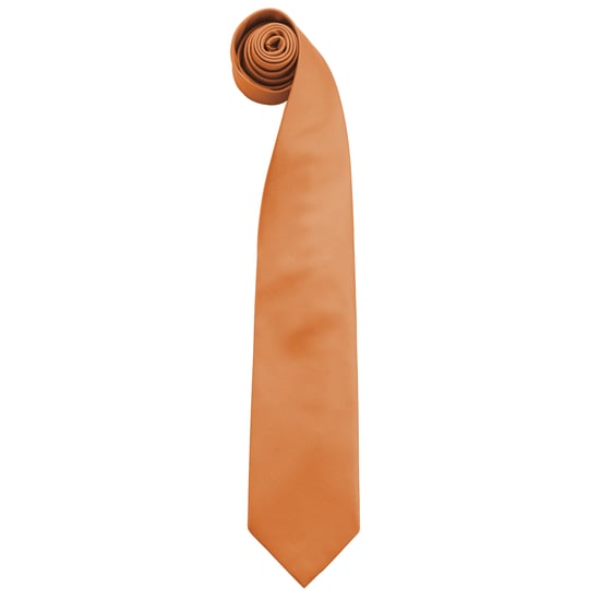 Premier Mens Fashion ”Colours” Work Clip On Tie (Pack of 2) (Orange) - Image 1