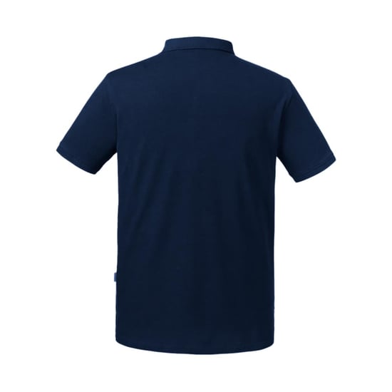 Russell Mens Pure Organic Polo (French Navy) - Image 2