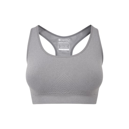 Mountain Warehouse Womens/Ladies Anti-Chafe Seamless Sports Bra (Charcoal) - Image 1