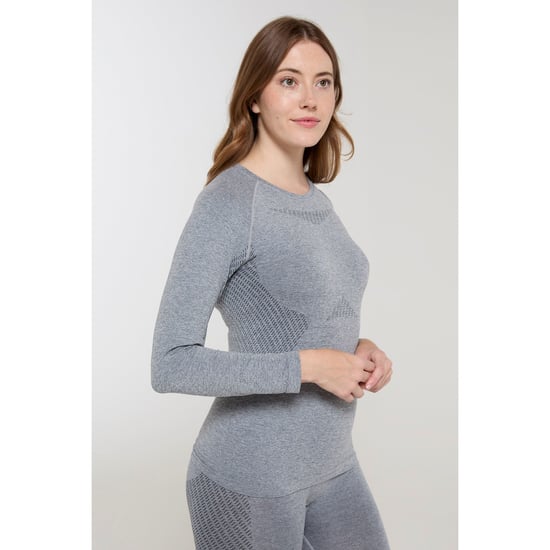 Mountain Warehouse Womens/Ladies Off Piste II Base Layer Top (Light Grey)