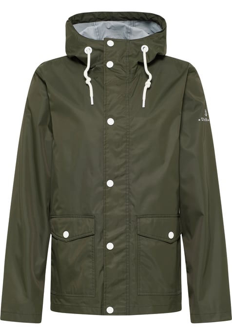DreiMaster Maritim rain jacket with a subtle print on the outer fabric back drymaster - Image 1