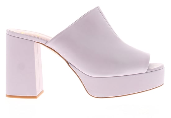Mules de Cuero Deltino de Tacón de Bloque Abiertos de Mujer Ted Baker en Púrpura - Image 2