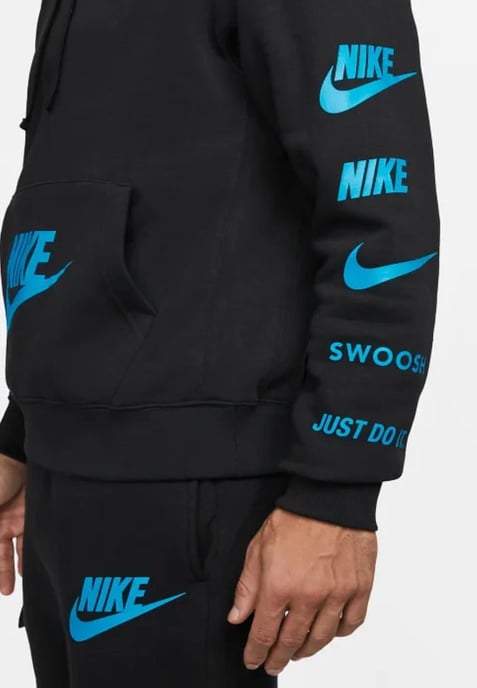 Chándal con capucha Nike Sportswear Standard Issue en negro - Image 4