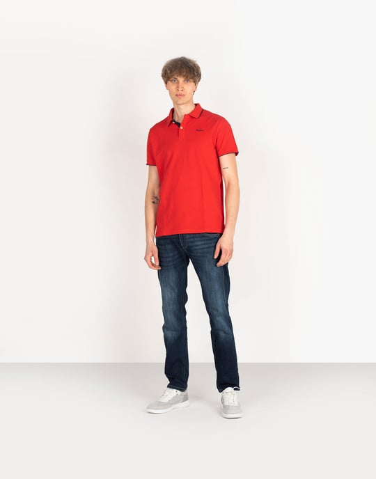 Pepe Jeans Polo Shirt Lucas Men's Red