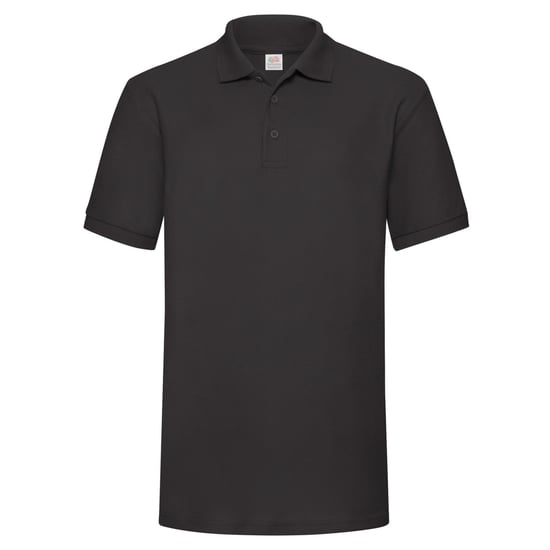 Fruit of the Loom Mens 65/35 Heavyweight Polo Shirt (Black) - Image 1