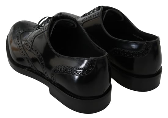 Zapatos Brogue Formales Derby de Cuero Negro Dolce & Gabbana - Image 5