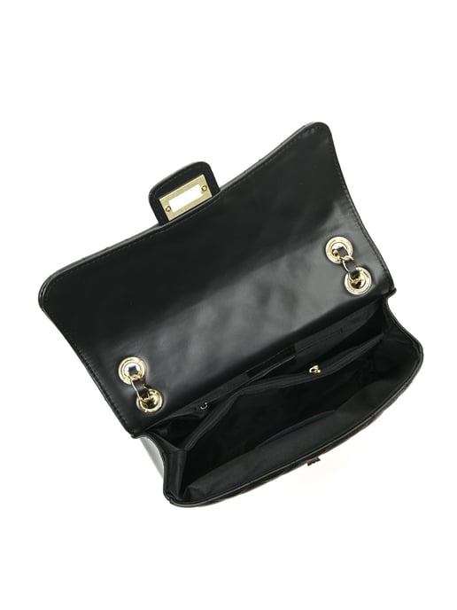 Isabella Rhea Black Leather Bag