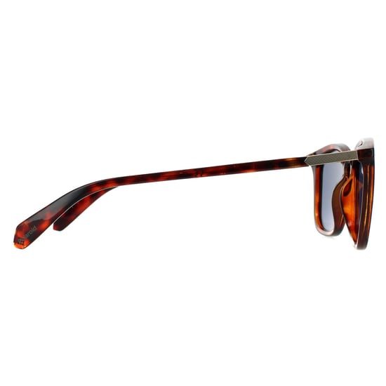 Gafas de sol polarizadas Polaroid Square Unisex Havana Grey - Image 4