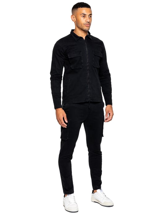 Enzo | Chándal Cargo Hombre - Negro - Image 2