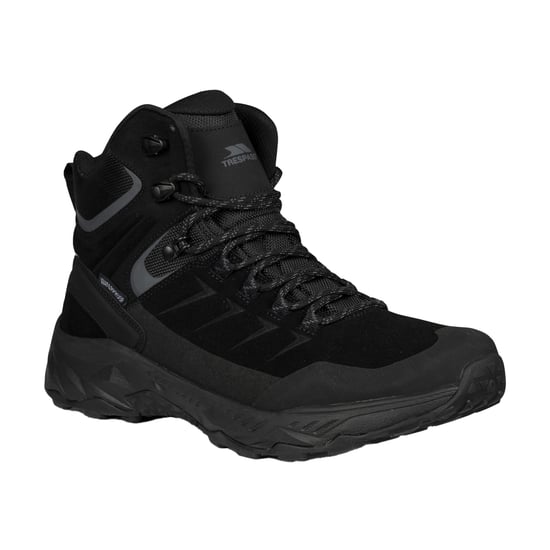 Trespass Mens Dean Suede Waterproof Walking Boots (Black) - Image 4