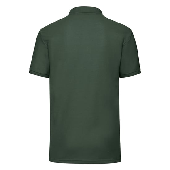 Fruit of the Loom Mens 65/35 Pique Polo Shirt (Bottle Green) - Image 2