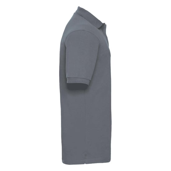 Russell Mens Ripple Collar & Cuff Short Sleeve Polo Shirt (Convoy Grey) - Image 2