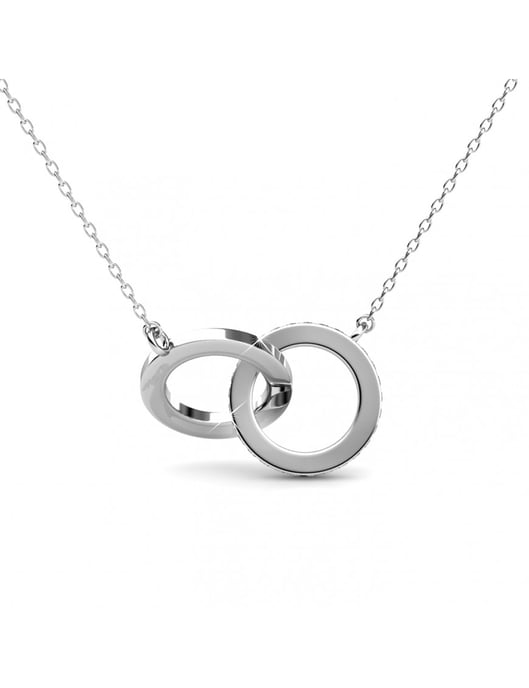 Colgantes Circle Twin - Plata y Cristal - Image 5