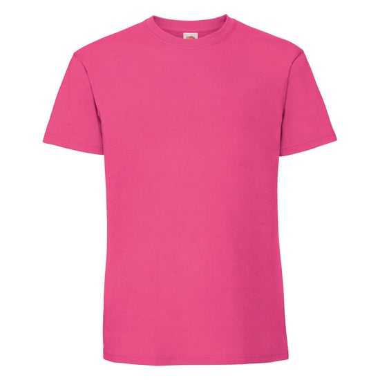Fruit Of The Loom Mens Iconic 195 Ringspun Premium Tshirt (Fuchsia) - Image 1