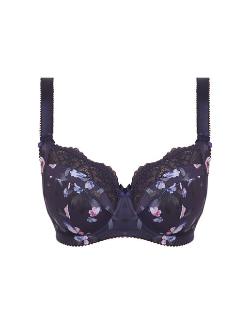 Katie Underwired Side Support Bra - Navy