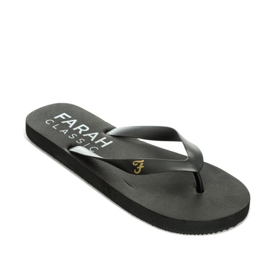 Men's Farah Shore Flip Flop Beach Shoe in Black