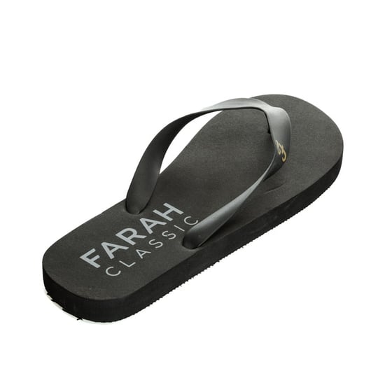 Men's Farah Shore Flip Flop Beach Shoe in Black