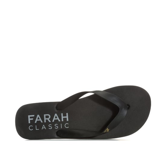 Men's Farah Shore Flip Flop Beach Shoe in Black