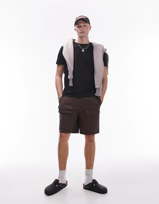 Topman classic t-shirt in black
