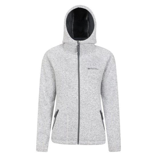 Mountain Warehouse Womens/Ladies Nevis Faux Fur Lined Full Zip Hoodie (Grey) - Image 1