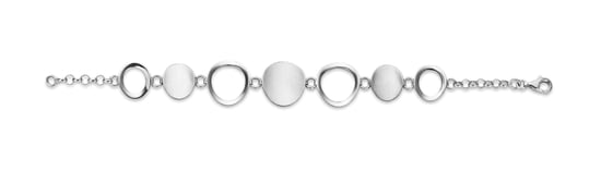 Orphelia Women's 925 Sterling Silver Set: Chain + Bracelet - Silver SET-025 - Image 3