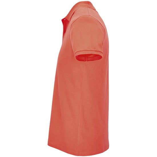 SOLS Mens Planet Piqué Organic Polo Shirt (Pop Orange) - Image 3