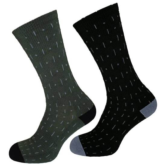 Oakley 2-Pack Ltch Mens Green/Black Cycling Socks - Image 1