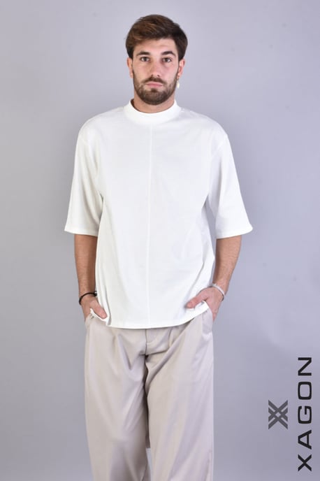 Xagon Man T-shirt Oversize Men's Off-White