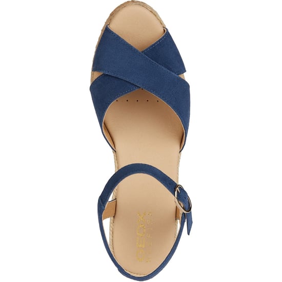 Geox D Gelsa Low C Leather Women's Navy Sandals - Image 4
