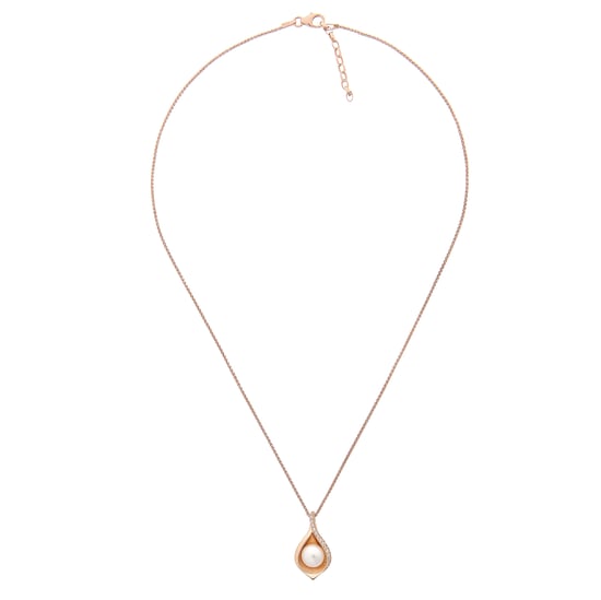 Orphelia 'Sophia' Women's 925 Sterling Silver Chain with Pendant - Rose ZH-7234/RG - Image 2
