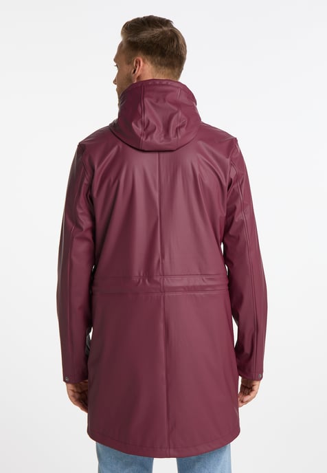 Mo raincoat Men wine red - Image 4