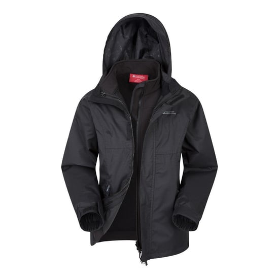 Mountain Warehouse Childrens/Kids Bracken Extreme 3 In 1 Waterproof Jacket (Black) - Image 4