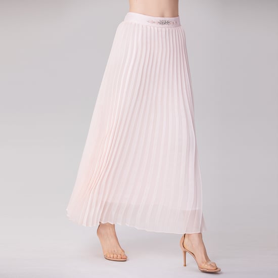 Organza Pleats Midi Skirt - Image 4