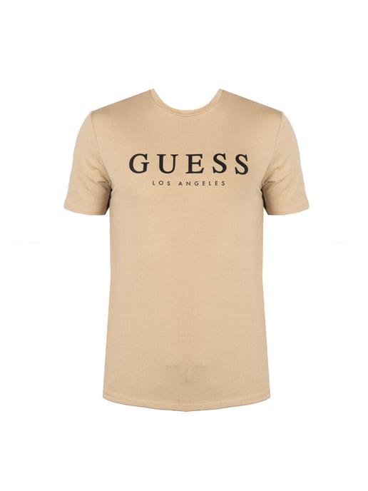 Guess T-Shirt Leo del hombre beige - Image 1