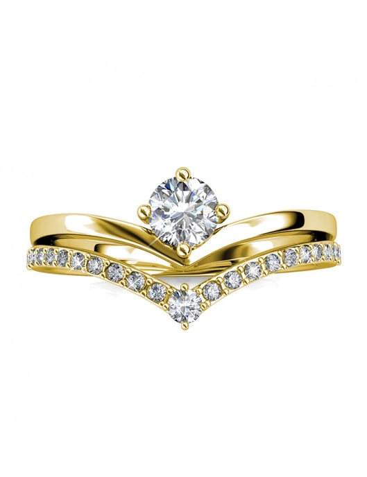 Anillo Zinnia - Oro y Cristal - Image 3
