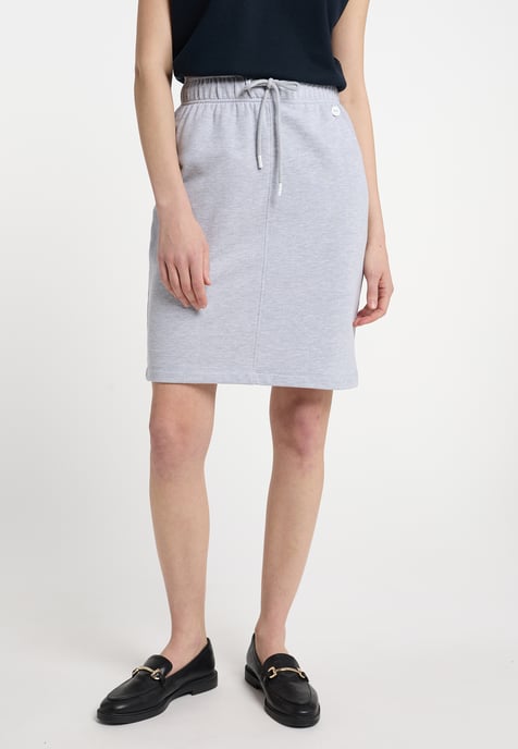 Dreimaster Skirt women light grey melange - Image 3