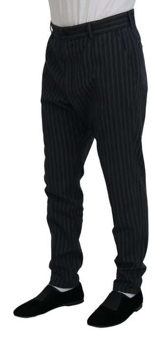 Pantalones de vestir a rayas gris oscuro - Image 2