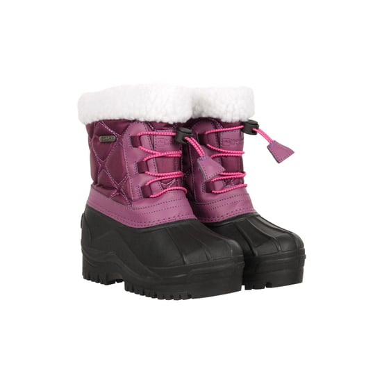 Mountain Warehouse Childrens/Kids Arctic Adaptive Waterproof Snow Boots (Dark Purple)