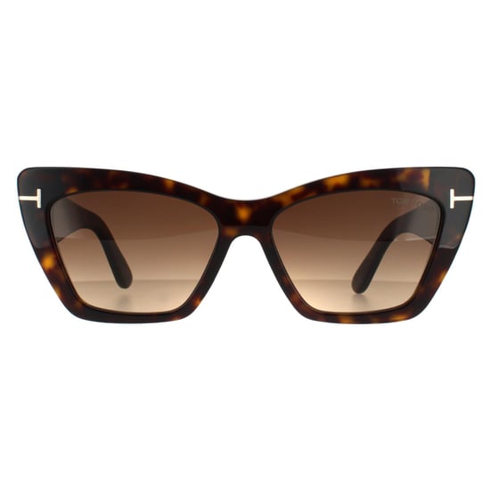 Gafas Cat Eye para Mujer Tom Ford en Gradiente Marrón Oscuro Havana - Image 1