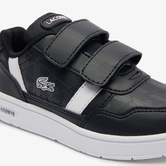 Boy's Lacoste Infants T-Clip Trainers in Black-White