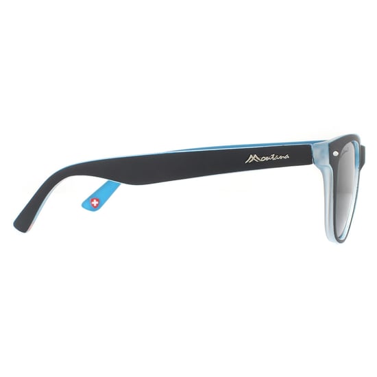 Gafas de sol polarizadas unisex Montana Rectangle mate azul claro humo - Image 4