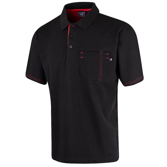 Lee Cooper Mens Pique Polo Shirt (Black) - Image 1